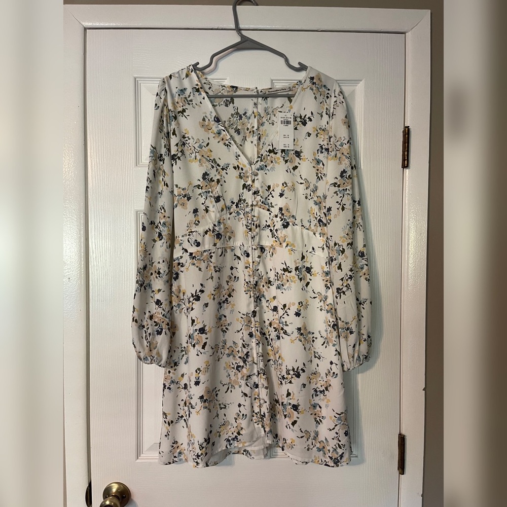 Abercrombie & Fitch Long-Sleeve Mini Dress
